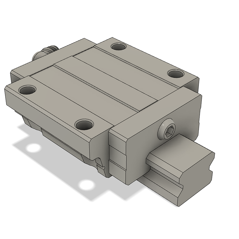 LSD30BK-HS-H-B-M6 AIRTAC LOW PROFILE RAIL BEARING<br>LSD 30MM SERIES, HIGH ACCURACY WITH LIGHT PRELOAD (B), SQUARE MOUNT - SHORT BODY